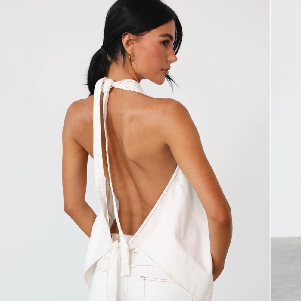 Hills Halter Top (Porcelain) - By Lioness